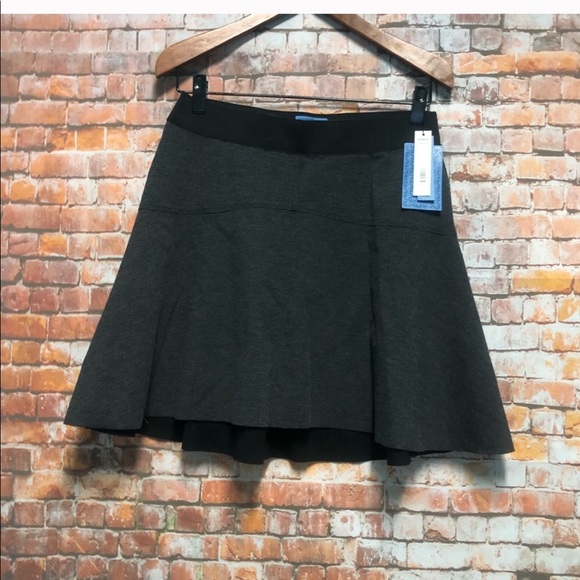 Vera Wang Reversible Black Grey Skirt - Picture 2 of 4